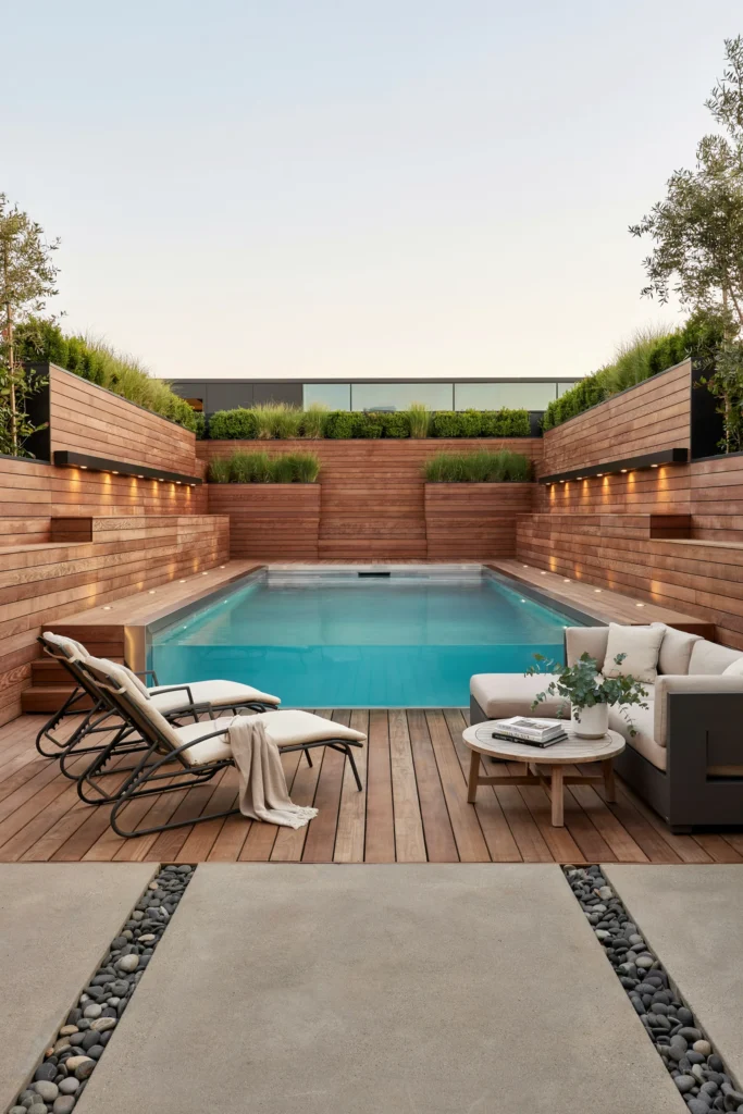 Integrated Step-Up Privacy Walls