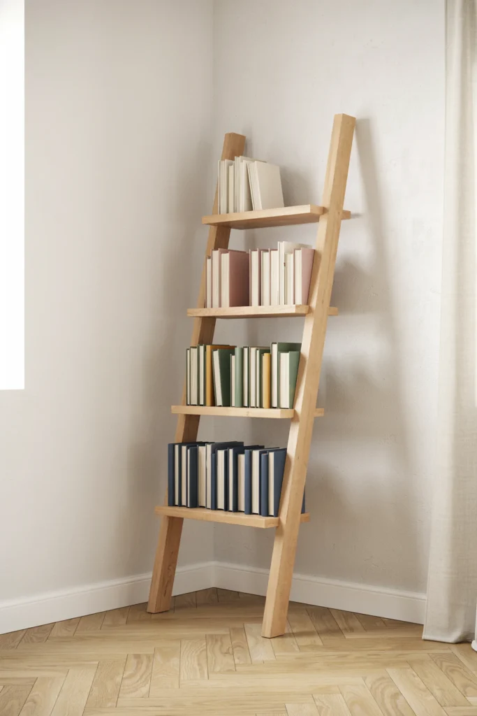 Ladder Shelf as a Statement Piece