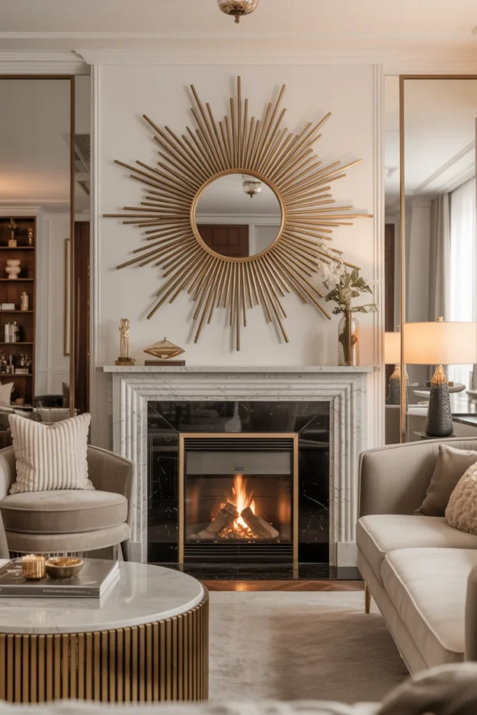 Install a Large Decorative Mirror