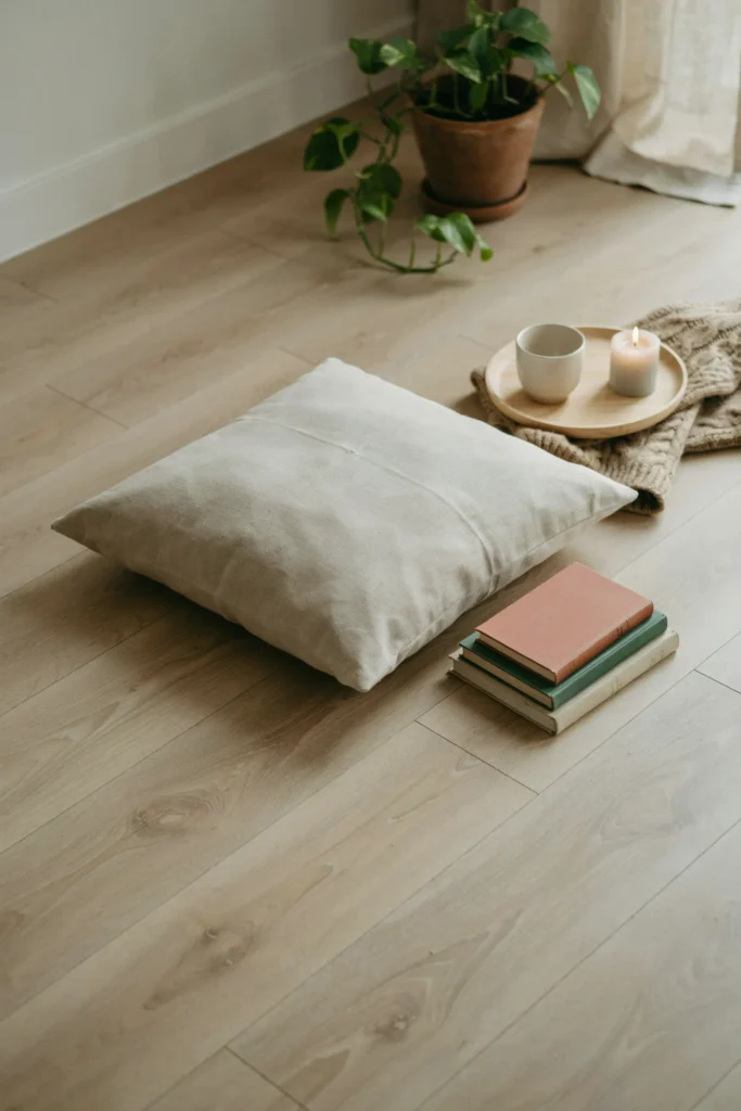 Low Floor Seating with a Meditation Feel