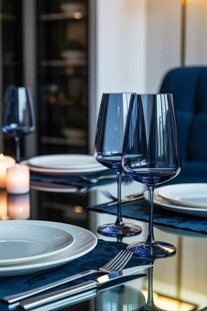 Midnight Blue Wine Glasses