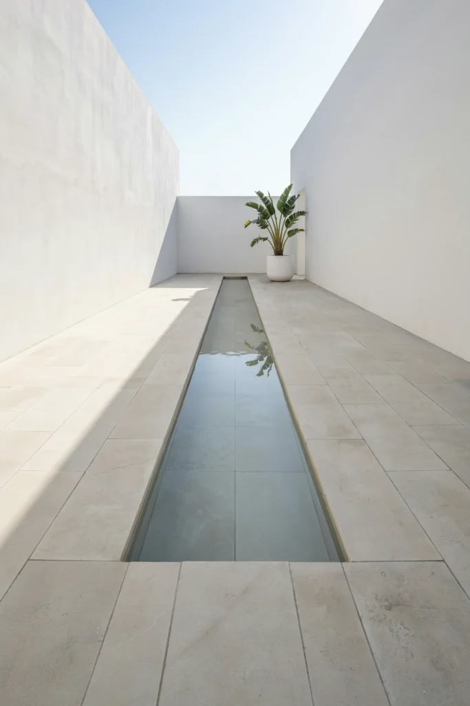 The Minimalist Water Feature Courtyard