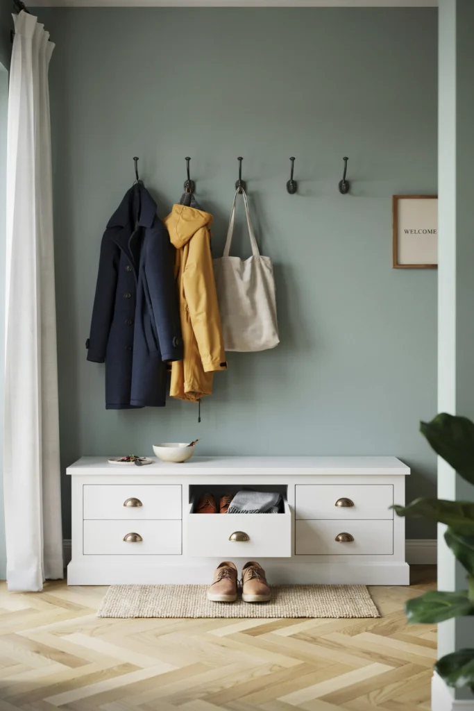 Mudroom-Style Bench With Drawers