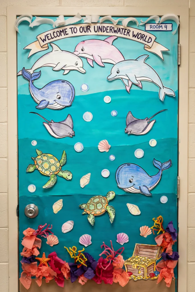 Ocean Waves and Sea Creatures Theme