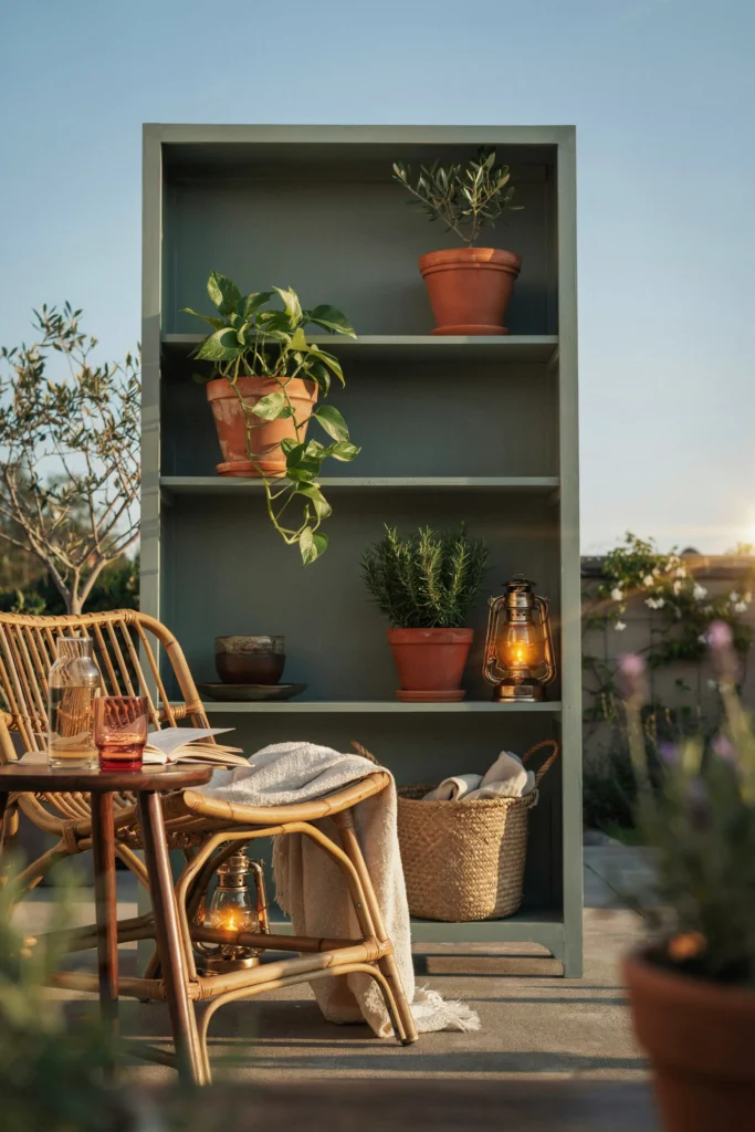 Outdoor Bookcase Privacy Screen