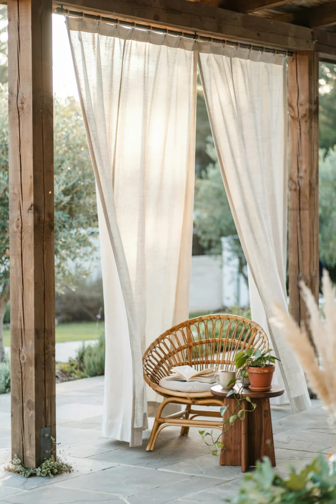 Outdoor Curtain Privacy Screen
