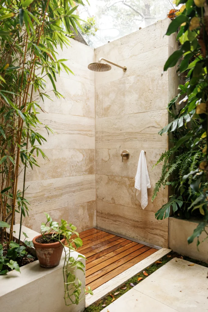 The Courtyard with Outdoor Shower