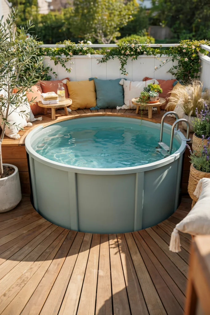 Deck With Built-In Bench Seating