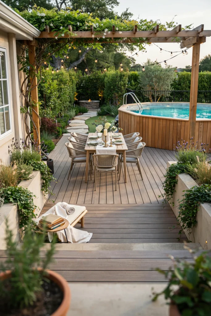 Deck With Outdoor Dining Area