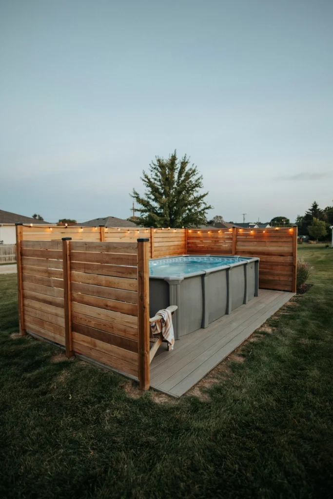 Build a Privacy Fence Panel Just for the Pool Area