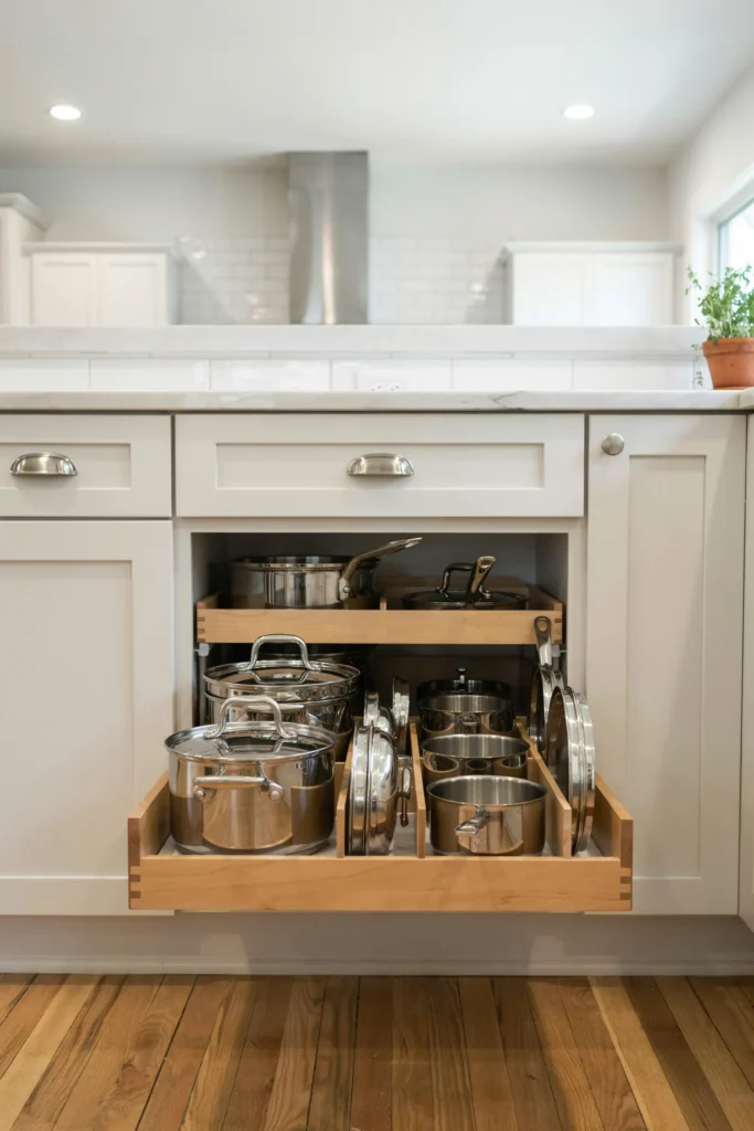 Install Pull-Out Drawer Organizers