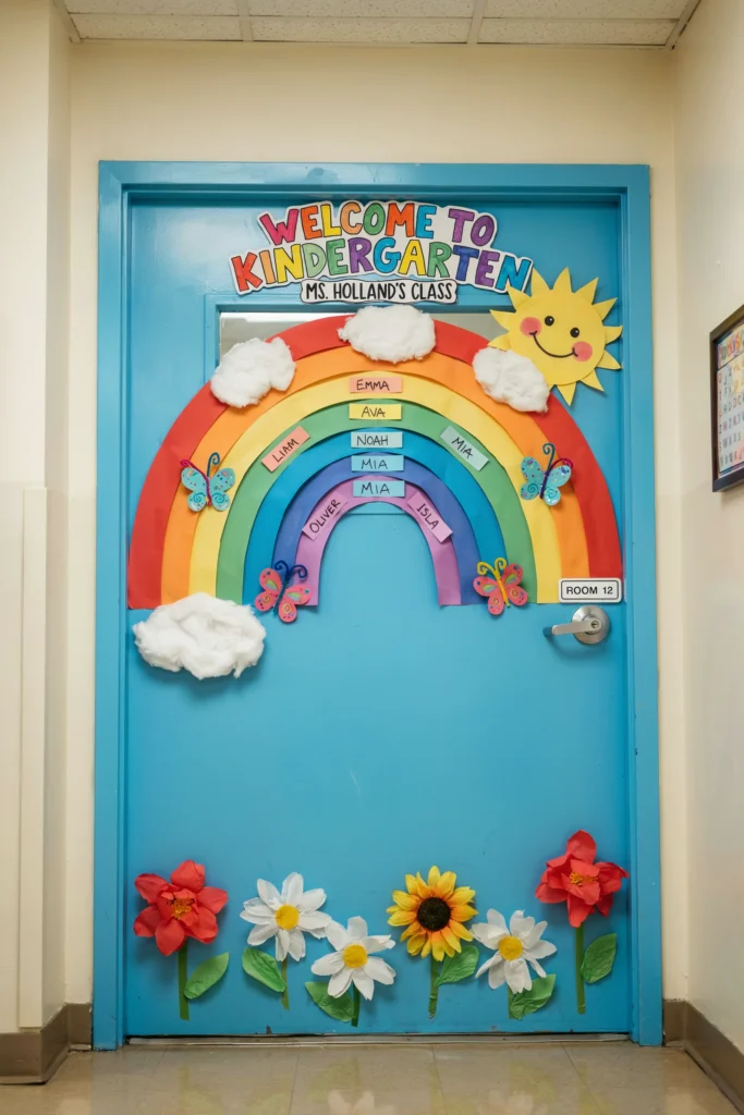 Rainbow Welcome Door