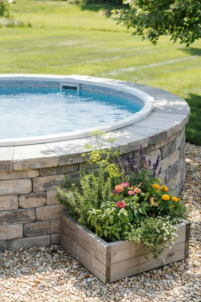 Build Raised Garden Beds Into the Retaining Wall