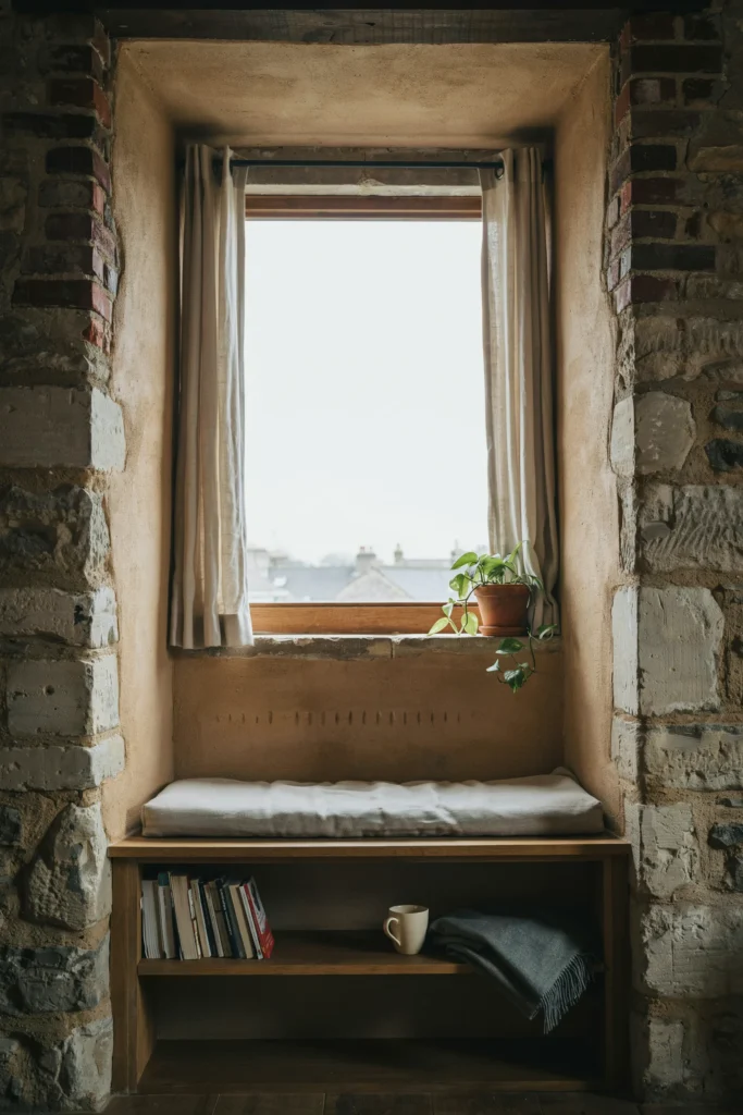 The Recessed Window Seat with Deep Sills