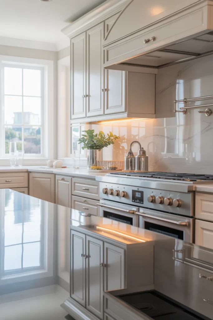 Use Reflective Metallic Accents