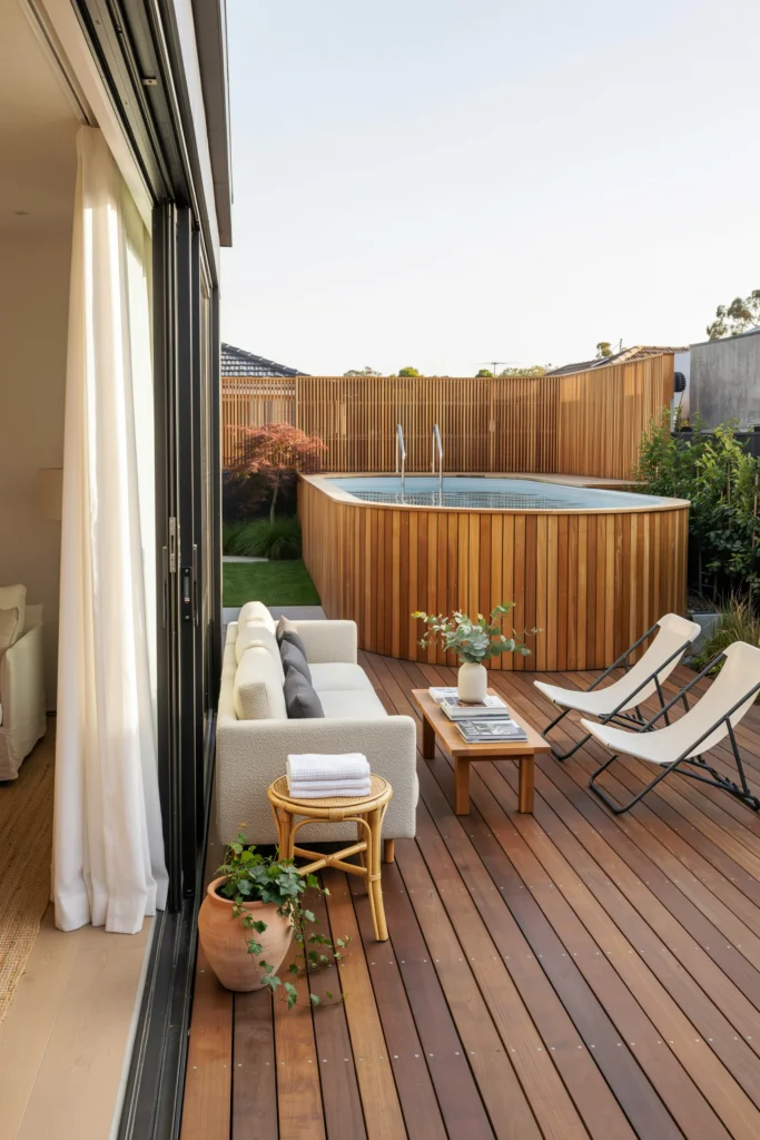 Seamless House-to-Pool Deck