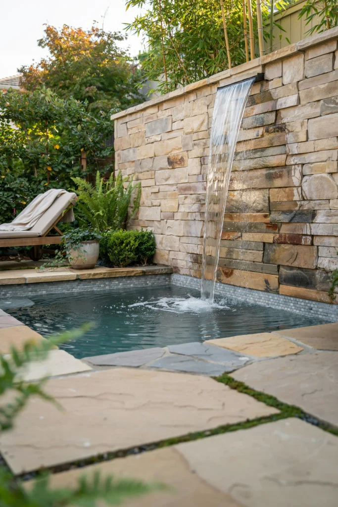 The Pool With a Waterfall Feature