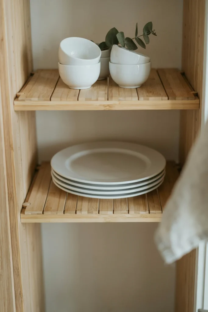 Stack Shelves Inside Your Cabinets