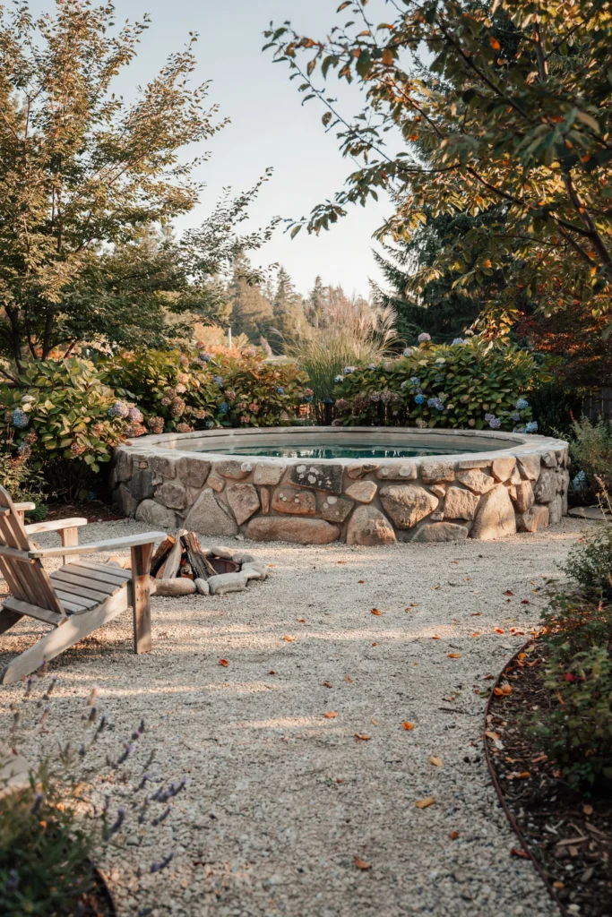 Go Rustic With a Stacked Stone Wall