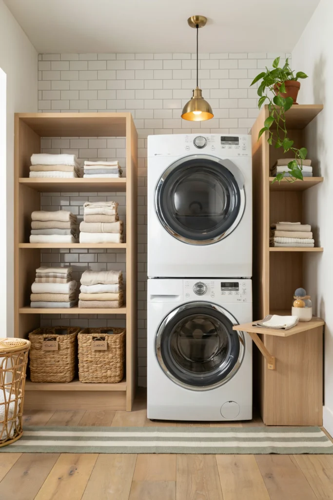 Stacked Washer and Dryer Configuration