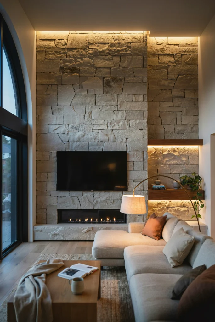 Stone Veneer Accent Wall