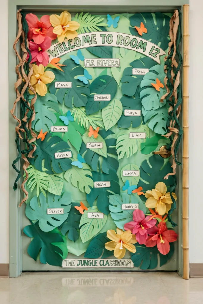 Student Name Tag Leaves