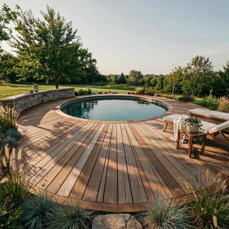 16 Sunken Above Ground Pool Ideas That Look Fully Inground