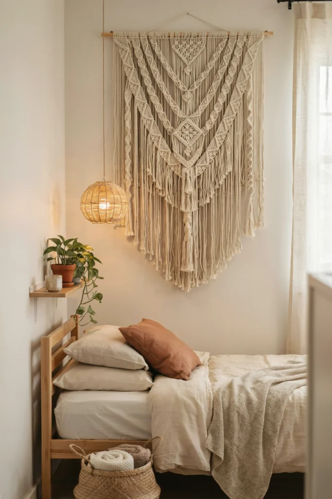 Hang a Tapestry or Fabric Wall Art