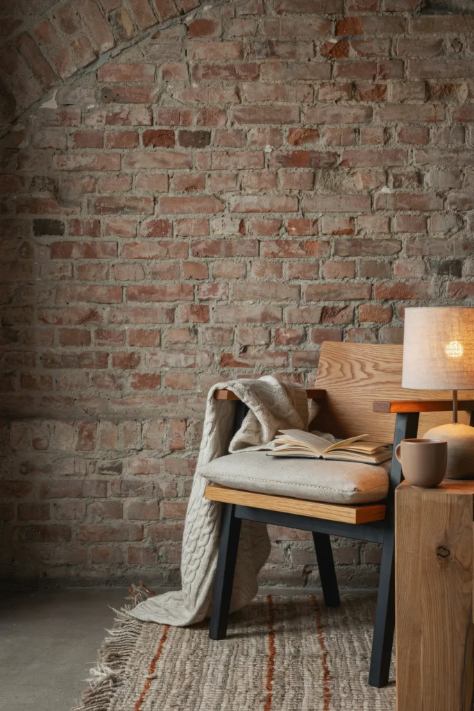 The Textile-Layered Brutalist Nook