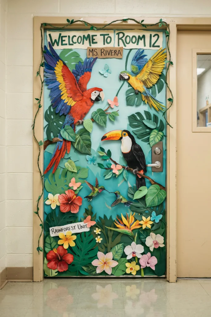 Tropical Bird and Flower Accents