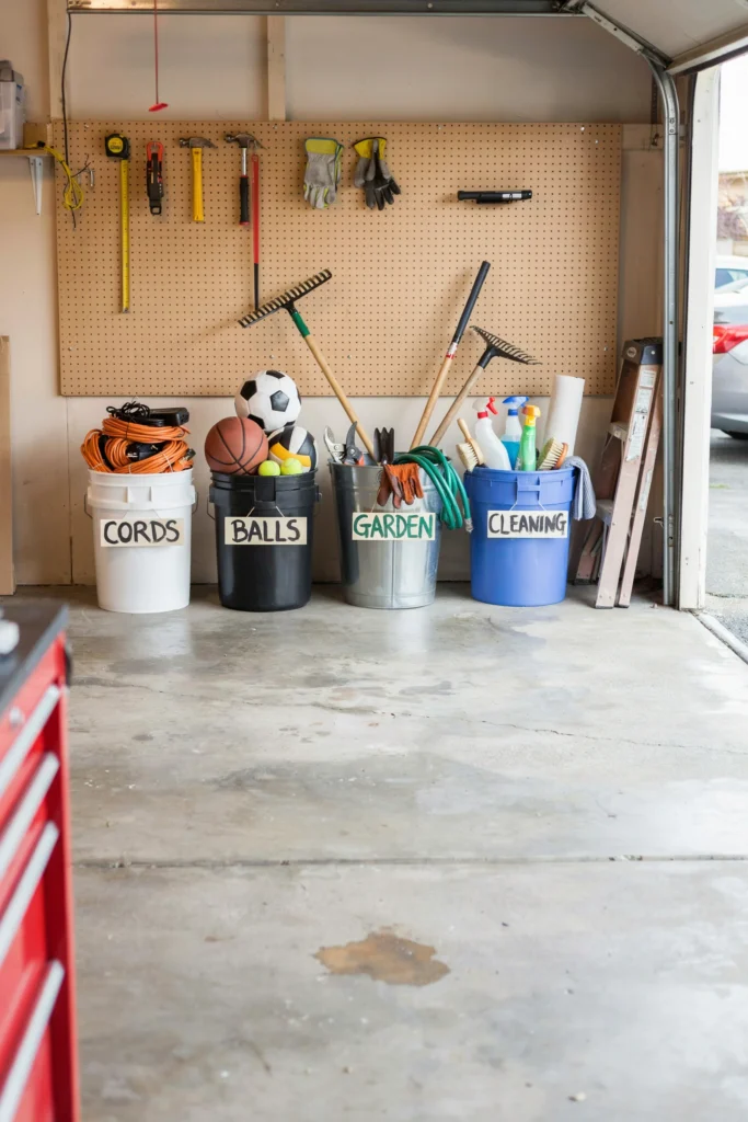 Turn Buckets Into Storage Stations