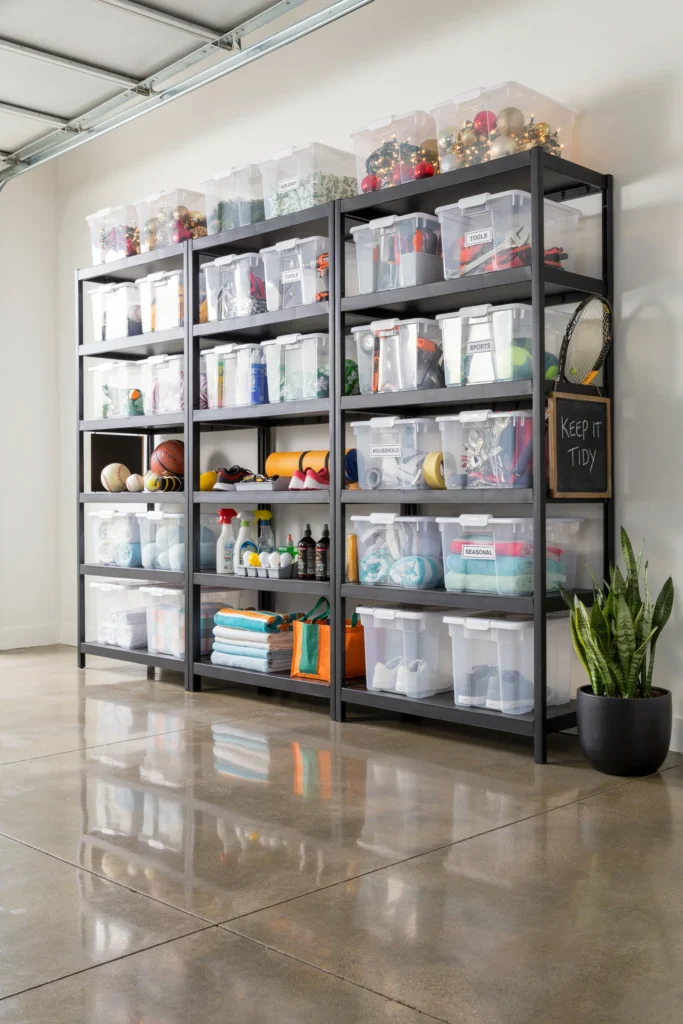 Use Clear Storage Bins