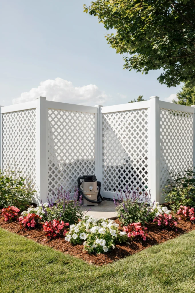 Use Lattice Panels or Fence Screening