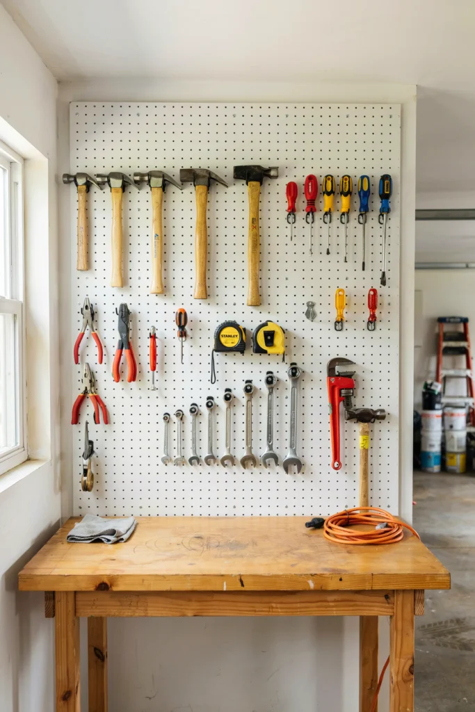 Use Pegboards for Tools