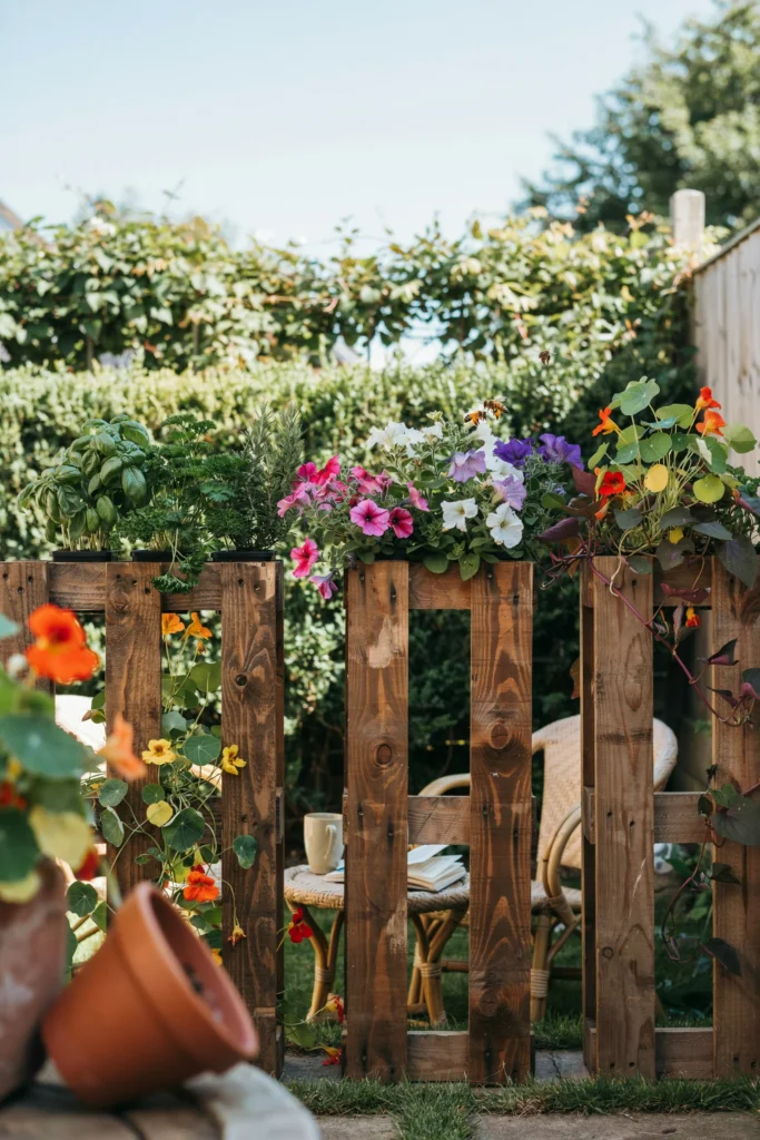 Vertical Pallet Garden Screen