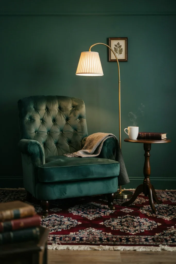 The Vintage Armchair and Side Table Duo