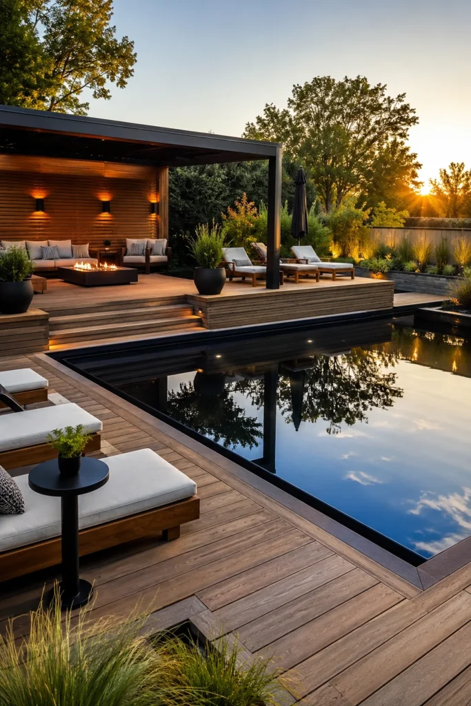 Black Pool Liner for a Luxe Look