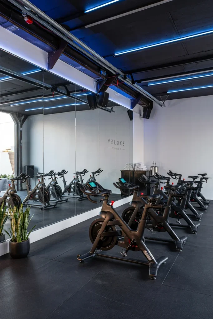 Boutique Cycling Studio Garage Conversion