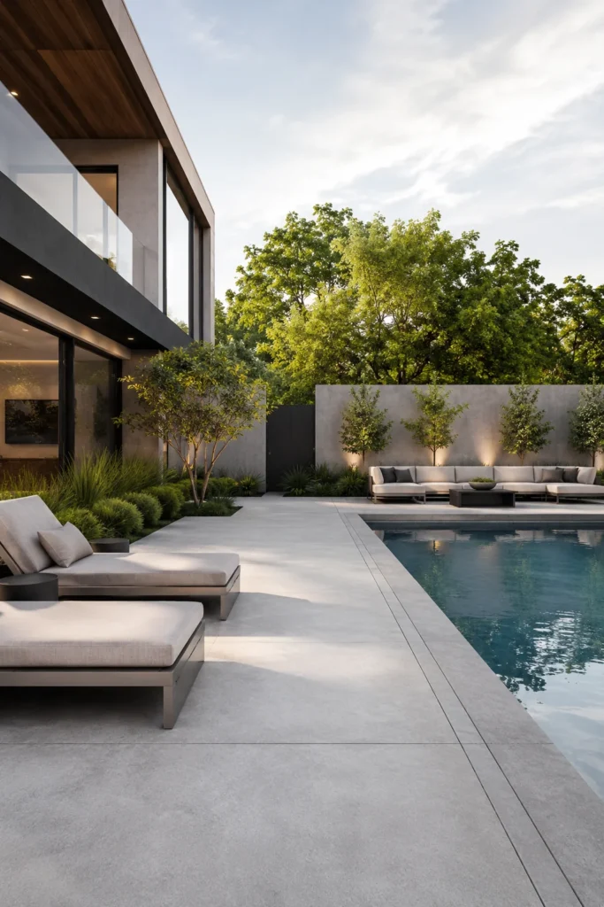Brushed Concrete With Clean Minimalist Lines