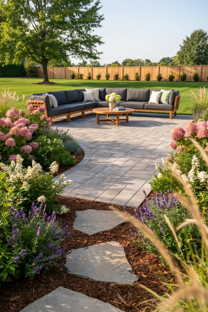 Frame the Patio with Budget Landscaping