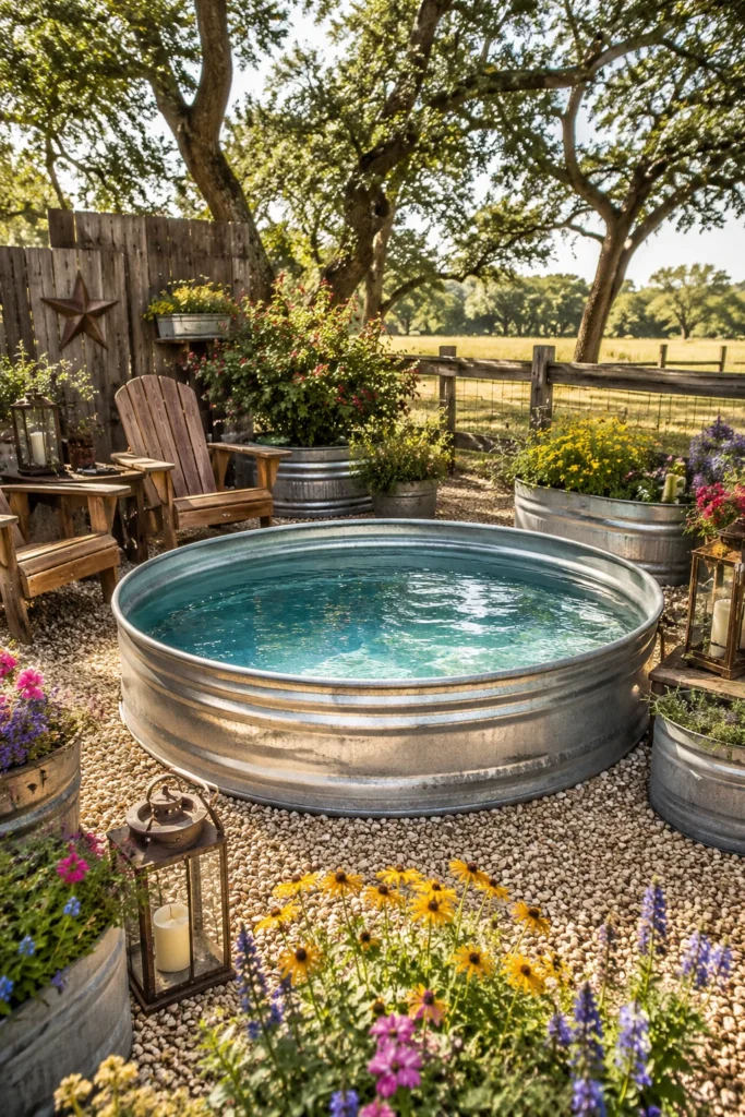 Classic Galvanized Stock Tank Cowboy Pool