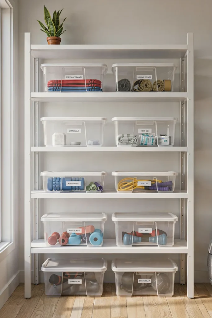 Organize Small Accessories with Clear Storage Bins