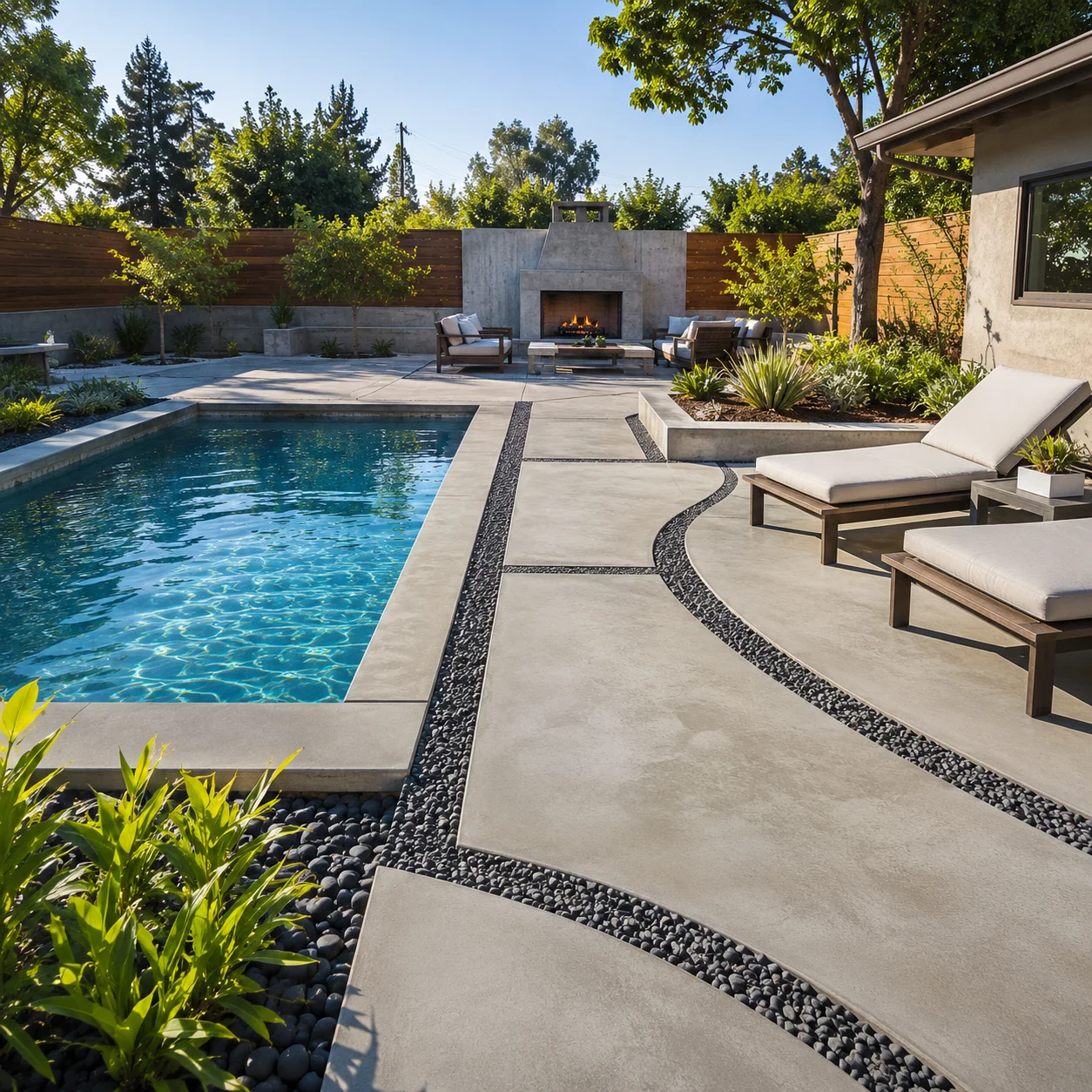 19 Concrete Pool Deck Ideas That Look Expensive on a Budget