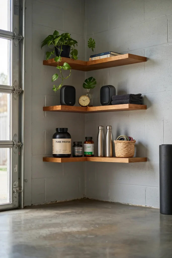 Use Corner Shelving to Maximize Unused Space