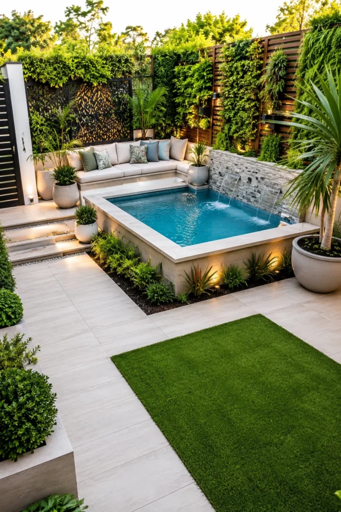 Corner Spool Pool for Small Yards