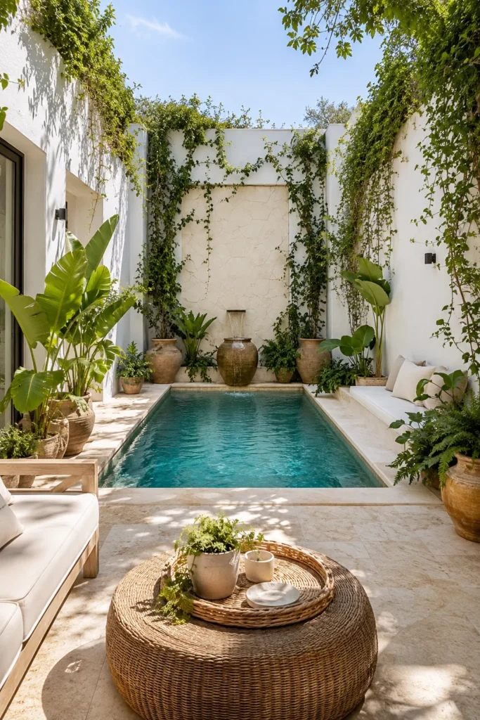 Courtyard Mini Pool Oasis