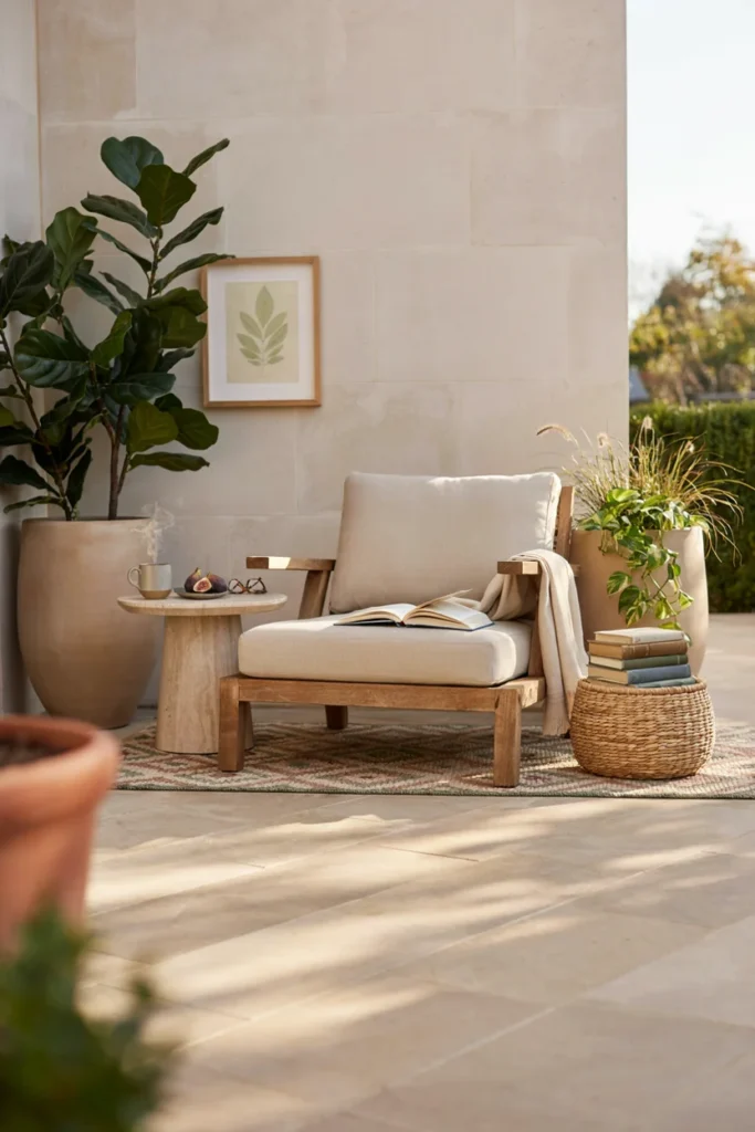 Cozy Corner Patio Reading Retreat
