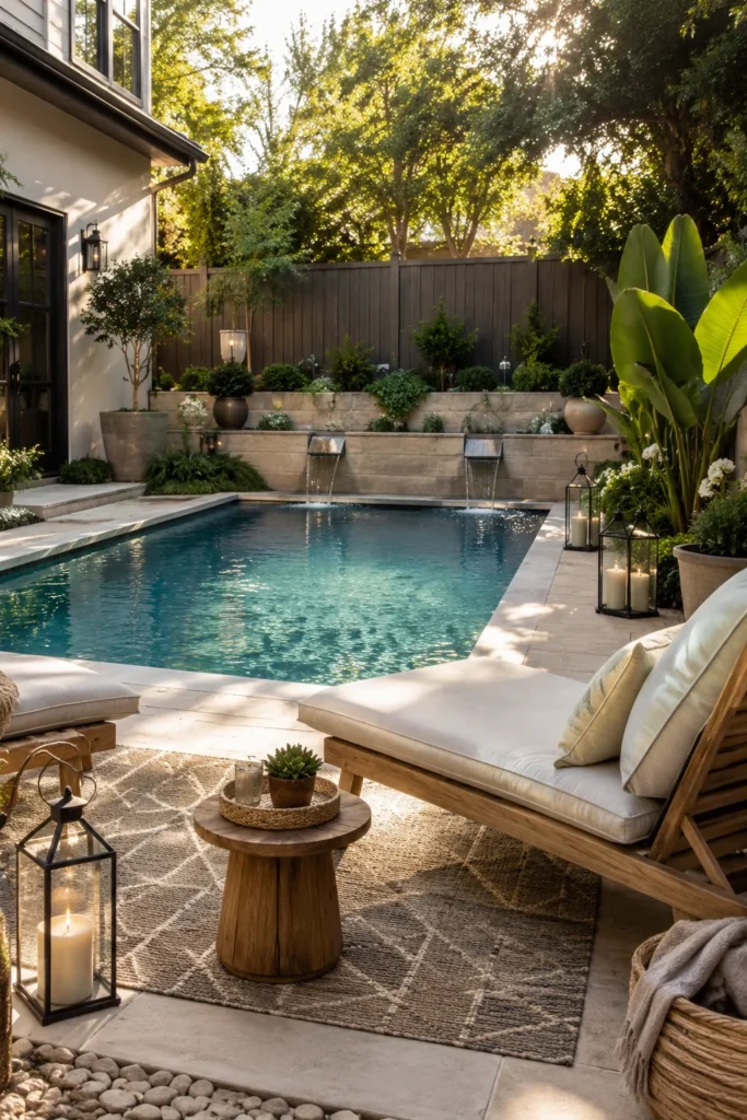 Create a Cozy Poolside Seating Area