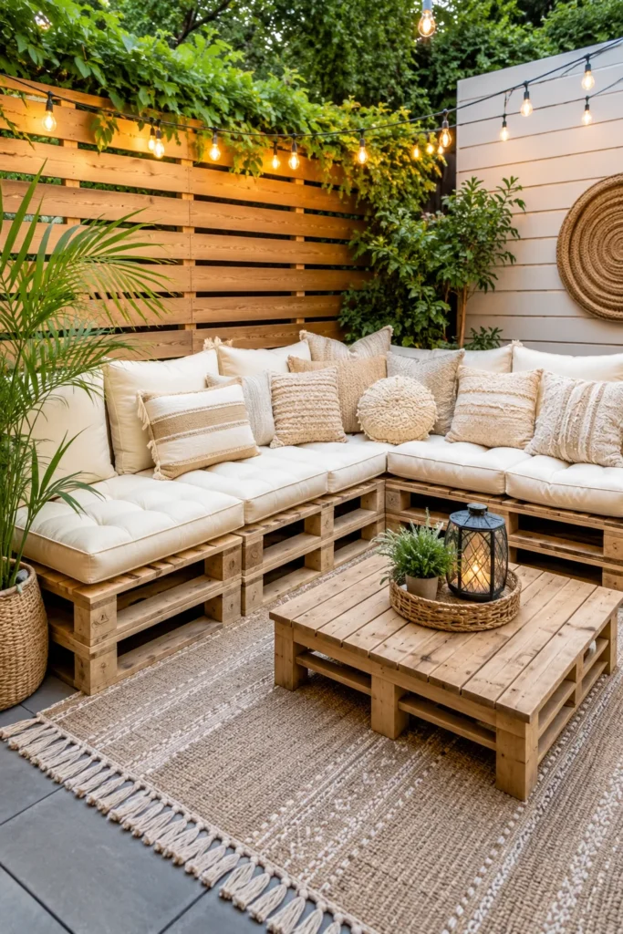 Create a Cozy Seating Area with Pallet Furniture