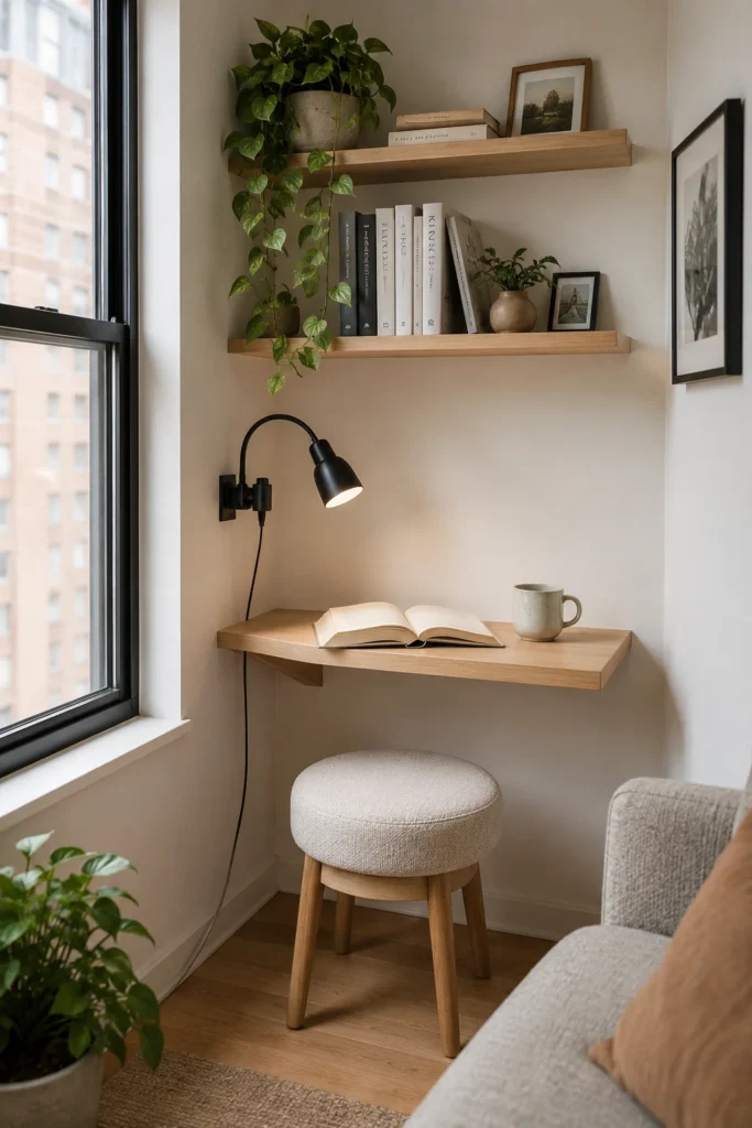 The Floating Corner Shelf Setup